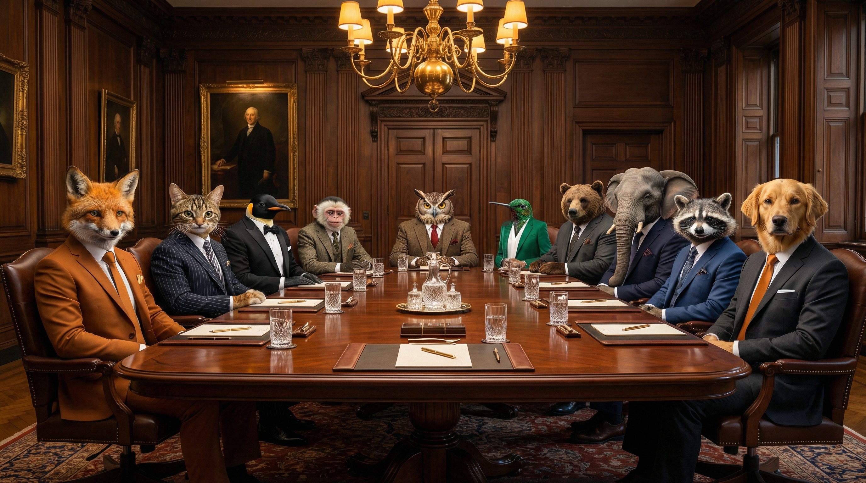 The myICOR AI team seated around a boardroom table